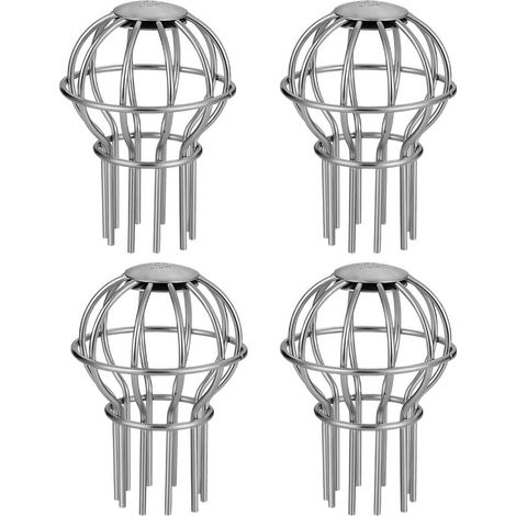 Crépine en acier inoxydable, filtre, protection de gouttière pour empêcher les feuilles, les graines et les débris d'entrer, 38 mm, paquet de 4