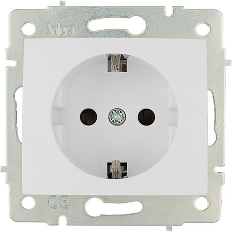 Base bipolar con t/tl 16a 250v con obturador serie europa solera erp60 (1/2)