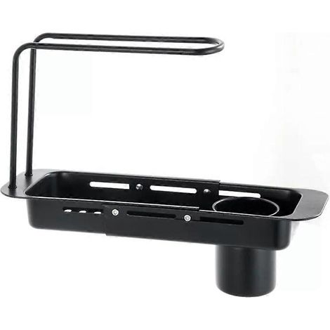 Étagère d'évier en acier inoxydable, organisateur de robinet de cuisine réglable amélioré-AquaForge (1/5)