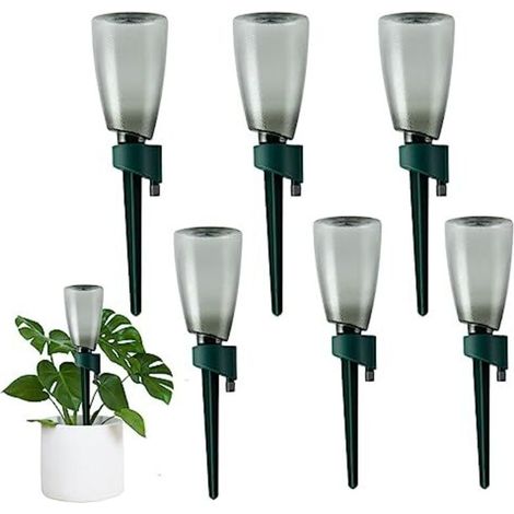 Plant Watering Devices, 6 x 500ml Automatic Drip Irrigation Kits with Slow Release Control Valve, Self-Drip Irrigation Dripper for Flowers (1/5)