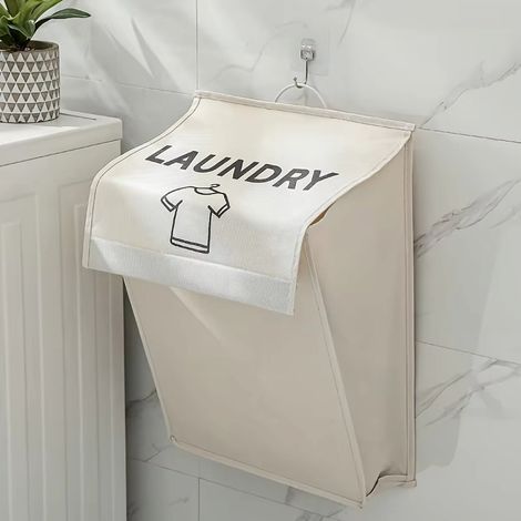 Panier à linge mural, organiseur de salle de bain pliable, panier à linge à large ouverture, organiseur de rangement pour vêtements (1/5)