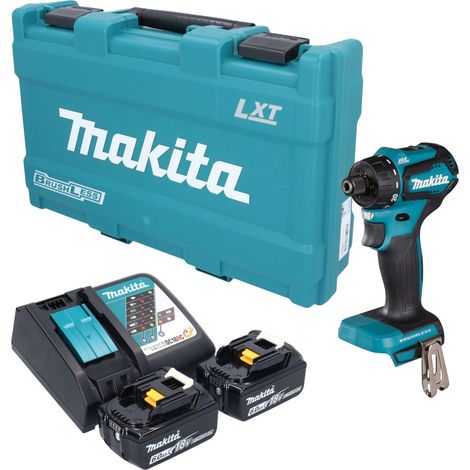 Trapano avvitatore a batteria Makita DDF 083 RGK 18 V 40 Nm 1/4" brushless + 2 batterie da 6,0 Ah + caricabatterie + valigetta (1/5)