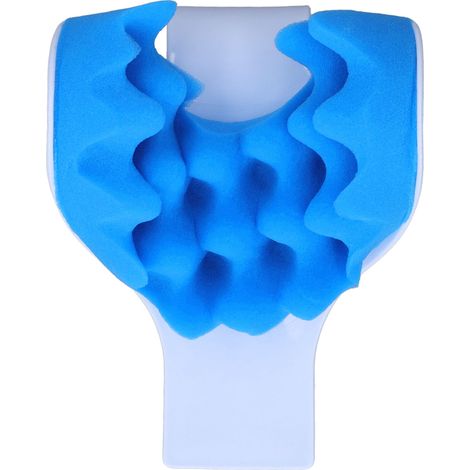 Oreiller cervical ergonomique, soulagement de la pression, soutien moelleux, fonction massage pour détendre les cervicales, idéal pour le bureau (1/5)