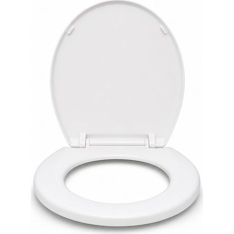 Abattant WC O Épais pour Maison Blanc 40 à 43 cm (1/5)