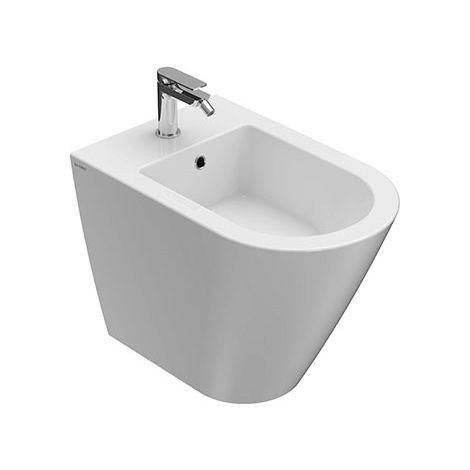 Bidet Forty3 filomuro scarico traslato cm. 57x36 bianco lucido di (1/4)