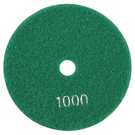 5 pouces 125mm Disques de Meulage Tampons de Polissage Diamant Humide Ponçage Roues de Papier de Verre pour Granit Béton Marbre (1000) (1/5)