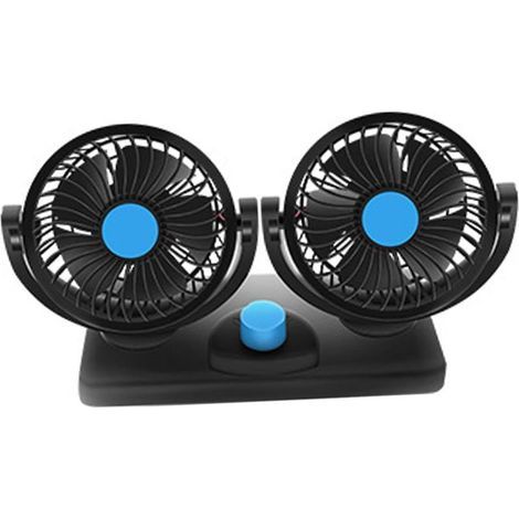 Ventilateur de Voiture Double Tête Silencieux Ventilation 360 (1/5)