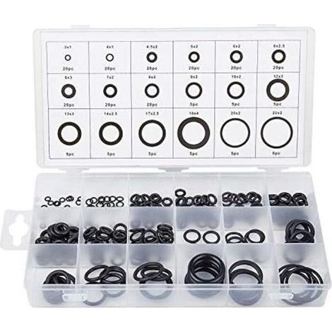 Dichtungssatz, verschiedene O-Ringe, Universalsortiment, 225 Stück (1/4)
