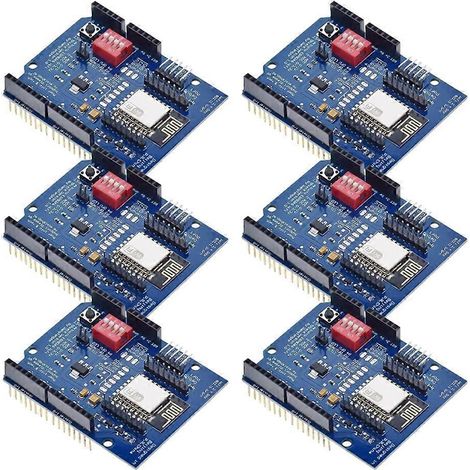 Carte de développement shield sans fil UART WIFI ESP8266 ESP-12E pour Arduino UNO R3, circuits, cartes, modules ONE 6PCS (1/5)