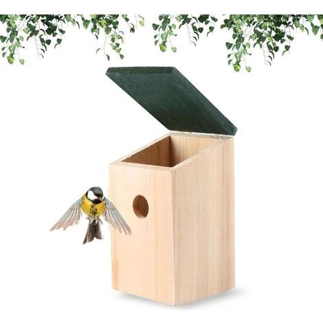 Nichoir à oiseaux en bois de qualité supérieure – Idéal pour perruches, calopsittes, inséparables et plus encore Nid d\'oiseau durable pour cage, idéal pour l\'élevage, le nid et le nichoir (1/5)
