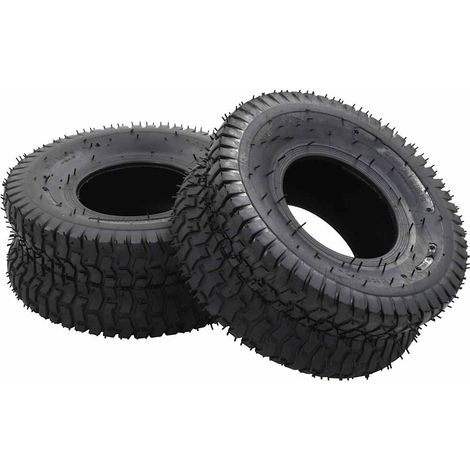 Pneu de brouette et chambre à air 4pcs 15x6.00-6 4PR Caoutchouc (1/5)