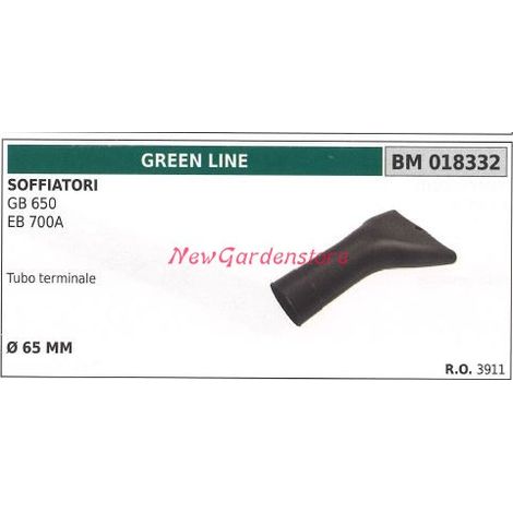 Tubo terminale soffiatore GB 650 EB 700A GREENLINE 018332