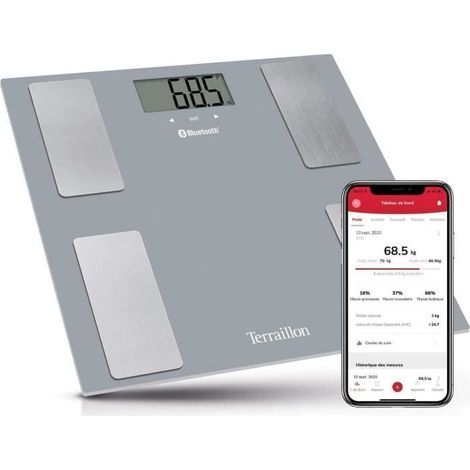 Terraillon Smart Connect Bilancia pesa-persona Grigia (1/5)