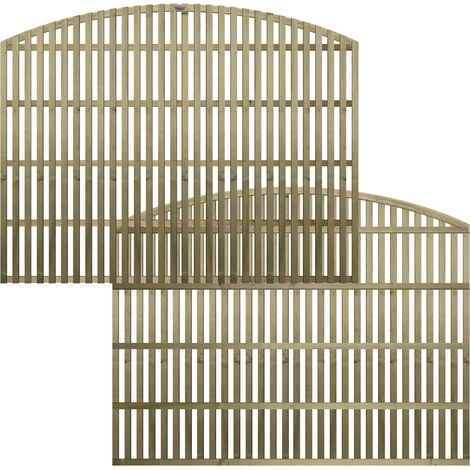Premier 6ft x 4ft Florence Vertical Slatted Arch Trellis Panel