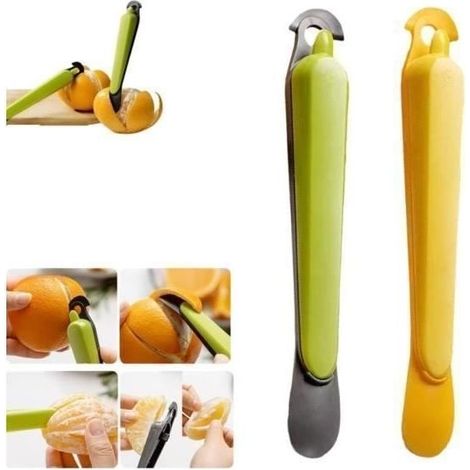 4Pcs Tool of kitchen multifunctional for plucher the fruits plucheur doranges in plastic easy open tool PEELER (1/4)