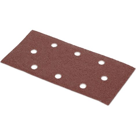 Set di 5 tamponi perforati in velcro (ovale) - grana 40 - 93 x 187 mm KREATOR