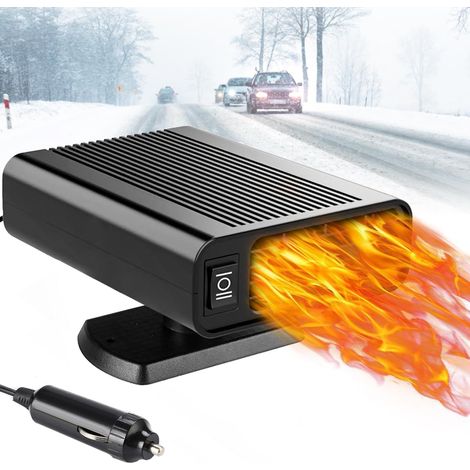 Schneller 2-in-1 Heiz- und Ventilator mit Scheibenenteiser, 12 V, ideales Weihnachtsgeschenk
