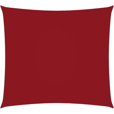 Telo parasole a vela in tessuto oxford quadrato 45 x 45 m rosso 020009499