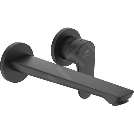 Robinetterie de lavabo murale IdealStandard Cerafine O, noir mat (1/4)