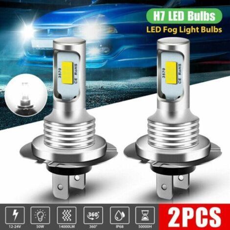 Set mit 2 H7 6000K Superweiß 110W 4000lm LED-Lampen für Abblendlicht und Nebelscheinwerfer (1/5)