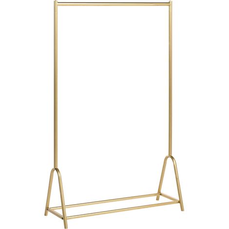 Clothes Coat Stand Rack Gold Iron Metal 161 cm Freestanding Hallway MERIBEL (1/5)