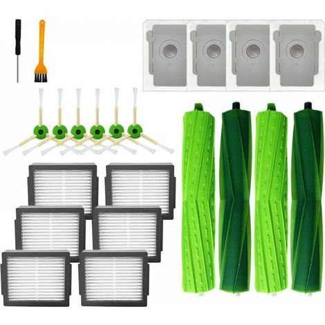 Kit d'accessoires iRobot Roomba e5 e5154 e6 i3 i7 i7156 i8 aspirateur rouleau de filtre HEPA brosse latérale pièces de rechange pièces de rechange (1/5)