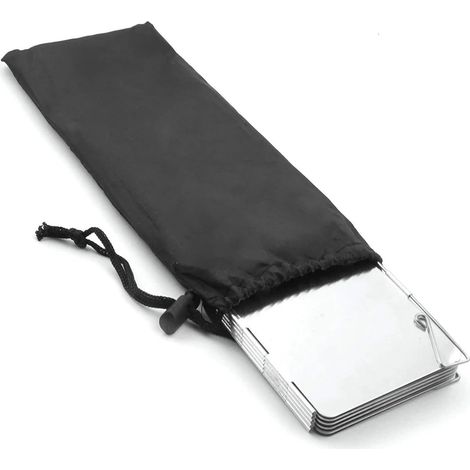 Pare-Vent pour RéChaud De Camping Pare-Brise en Aluminium à 8 plaques for poêle, équipement de Camping Plein air, Pique-Nique, Cuisine, Coupe-Vent (1/5)