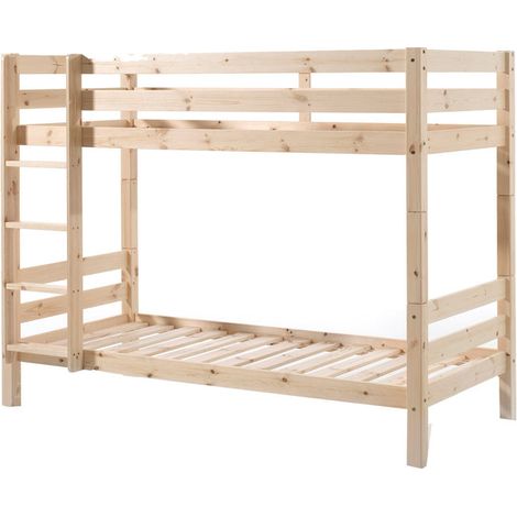 Litera 90x200 Altura 160 cm Somier Incluido Vipack Pino - Madera (1/4)