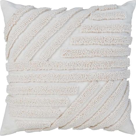 Emilia - coussin - polyester et coton - 45x45 cm - blanc (1/5)
