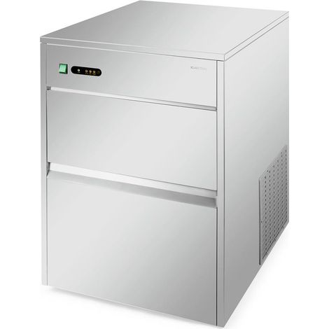Powericer XXXL Eiswürfelmaschine Industrie  Leistung: 260 W  Produktionsvolumen 50 kg/Tag  10 kg Vorratsbehälter  Edelstahl