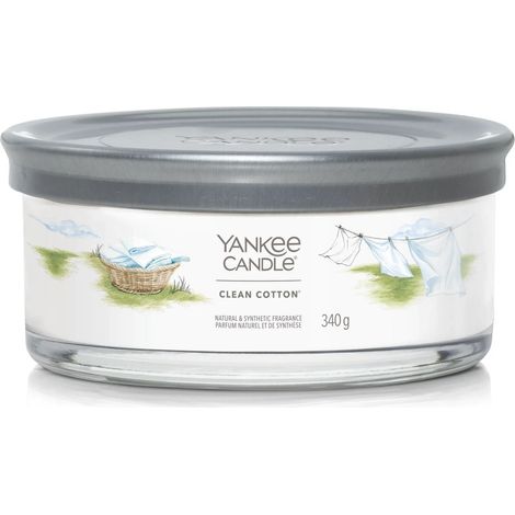 Candela a 5 stoppini Clean Cotton Yankee Candle 340g (1/3)