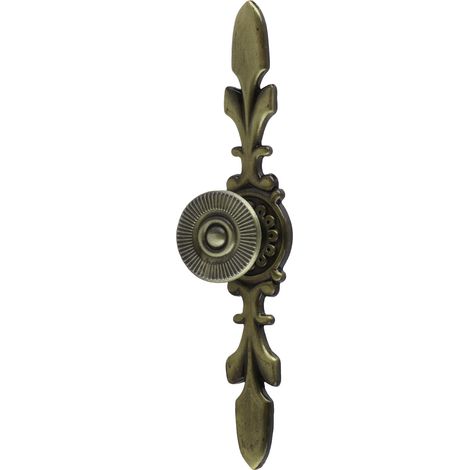 poignée-Poignée de Finition Écologique Européenne en Alliage de Zinc - Cabine/Porte/Dessus, Antique Vert Bronze (1/4)