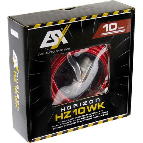 ESX HZ10WK - set di cavi per il montaggio dell'amplificatore, sezione 10mm2 (1/2)