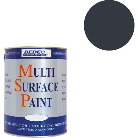 BEDEC MSP MULTI SURFACE PAINT SATIN ANTHRACITE 750ML