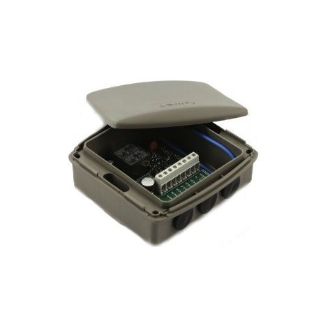 Somfy – Récepteur radio RTS PRO 1841022 – Fréquence 433,42 MHz – Boîtier étanche – 2 canaux avec portée 30 m – Mémorise jusqu'à 16 canaux