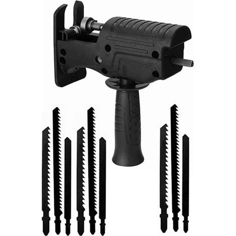 Adaptateur pour scie alternative en acier incisif, adaptateur pour scie électrique en plastique pour la découpe du bois (1/5)