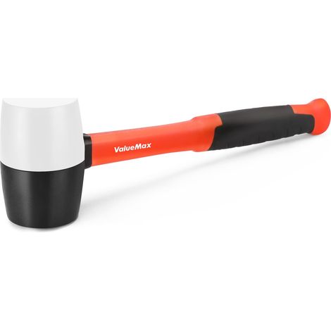 Maillet en Caoutchouc 450g Bicolore avec Manche Fibre de Verre (1/5)