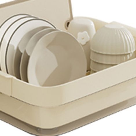 Égouttoir multifonctionnel pour la maison, égouttoir de cuisine et de vaisselle avec couvercle, égouttoir en plastique anti-poussière, grande capacité, sans couvercle. (1/5)