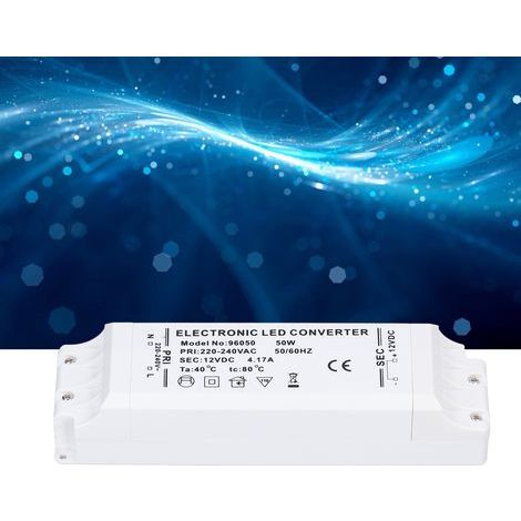 Alimentation LED 50W 12V 4.17A Transformateur Courant Constant pour Bandes LED 220V AC (1/5)