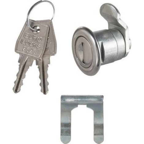 Serrure batteuse courte avec came pour boîte aux lettres collectives – Résistante aux effractions – Design compact et esthétique – Facilité d'installation – Ronis