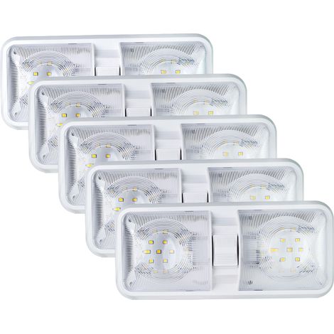 Éclairage intérieur à LED pour camping-car, 12 V, luminaires, plafonnier à LED pour camping-car, LED 12 V avec interrupteur, interrupteur d'éclairage intérieur pour voiture/camping-car/remorque/carava