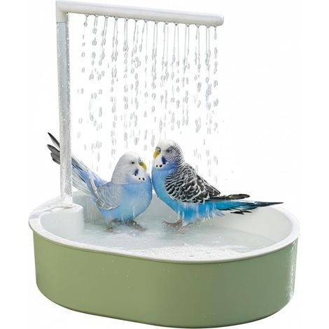 Automatisches Vogelbad – USB – Sprühfunktion – Spritzschutz – Für Wellensittiche und Sittiche (1/5)