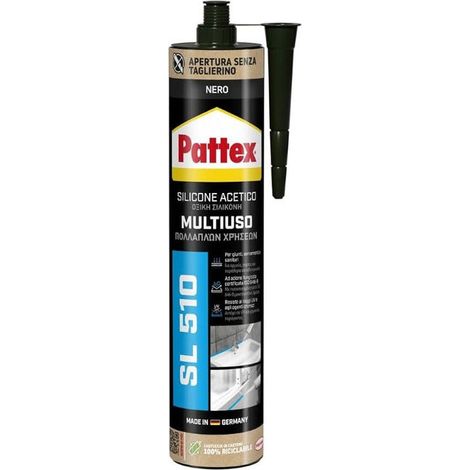 Pattex Silicone Acetico SL 510 da 280 ml Avorio – Sigillante Antimuffa e Resistente ai Raggi UV per Interni ed Esterni