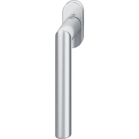 FSB Fenstergriff 34 1076 ovale Rosette 27 x 62, Edelstahl matt