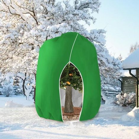 Winterschutzhaube für Pflanzen mit Reißverschluss, atmungsaktiv, reißfest, 280x300cm Grün (1/5)