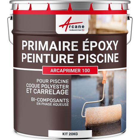 Primaire époxy transparente 20 kg – Pour béton, métal, carrelage – Application facile, séchage rapide, haute adhérence – ARCANE INDUSTRIES