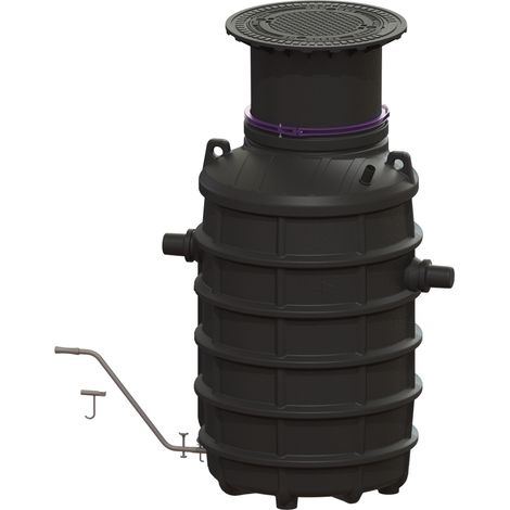 -Fettabscheider EasyClean ground NS 4, Direct, 800-1200 mm, A/B, links