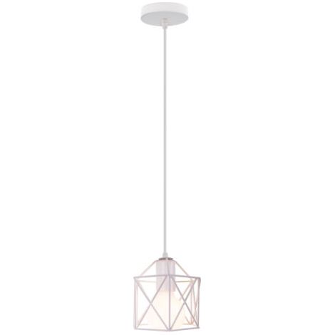 royaluxe- Lampe À Suspension Moderne Blanc Suspension Luminaire En Métal Rétro Plafonnier D'Intérieur Pour Chambre À Coucher, Café Et Bar (1/5)
