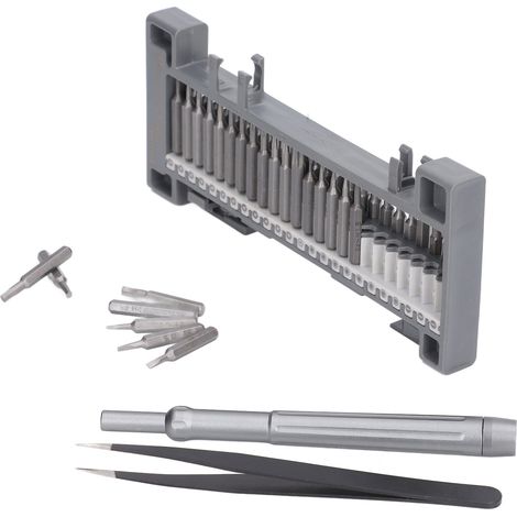 Kit outil réparation électronique acier inox S2 50 en 1 tournevis précision mini aimanté (1/5)