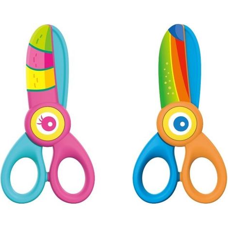 Ciseaux scolaires pour enfants, plastique, mélange